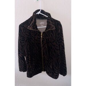 Brown Animal Print Jacket